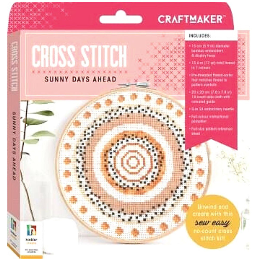 Craft Maker Cross-stitch Kit: Sunny Days Ahead