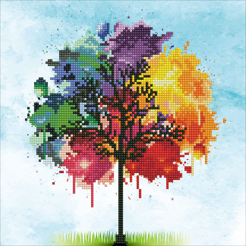 Diamond Dotz - Rainbow Tree 30 x 30 cm
