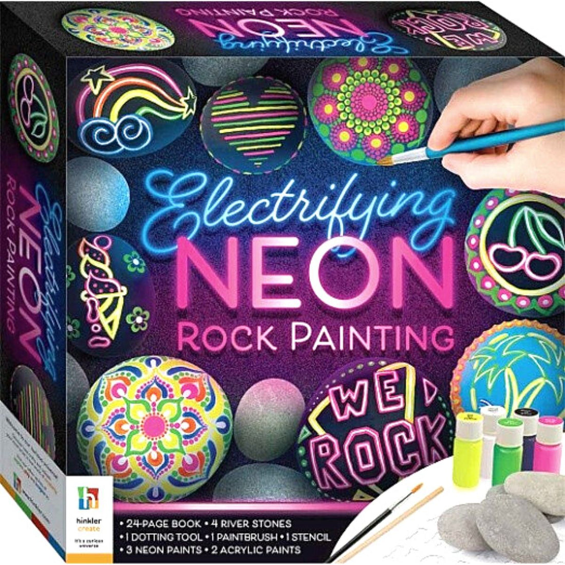 Electrifying Neon Rock PaintingActivity Kit