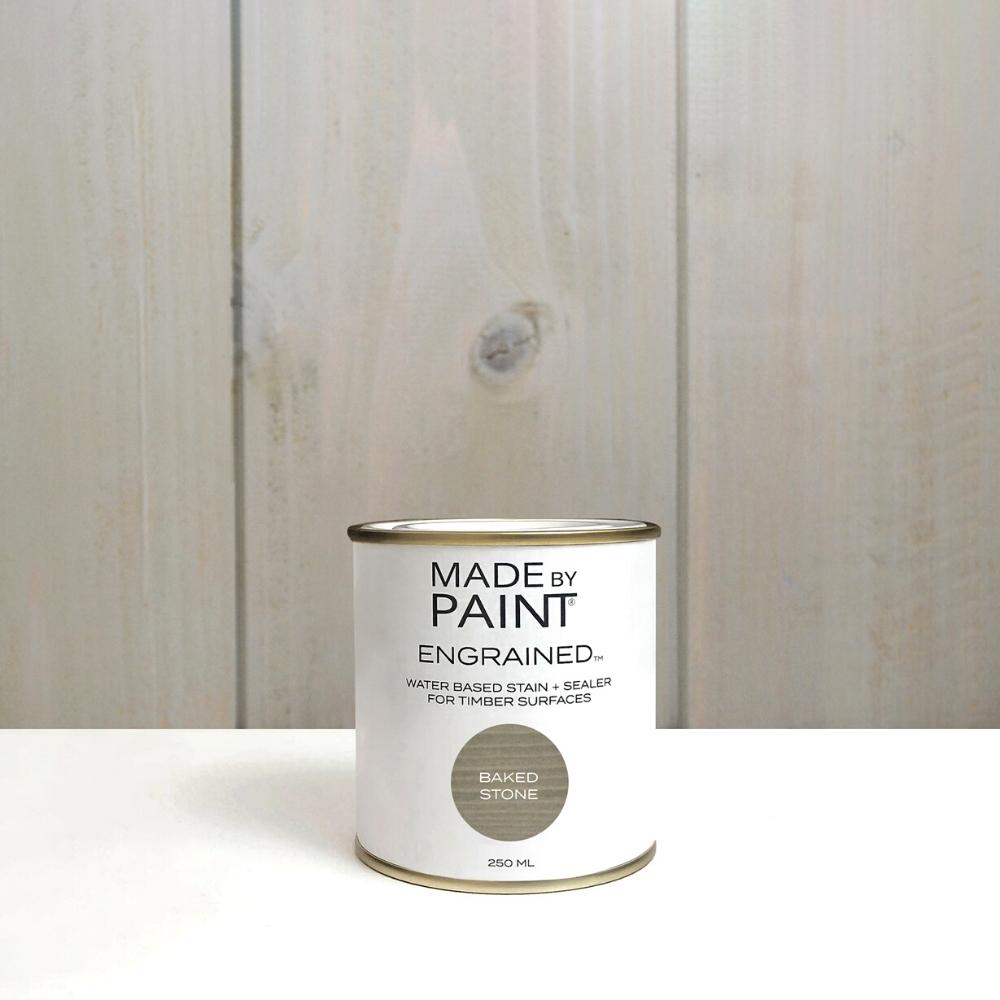 Timber wood stain and sealer, baked stone 