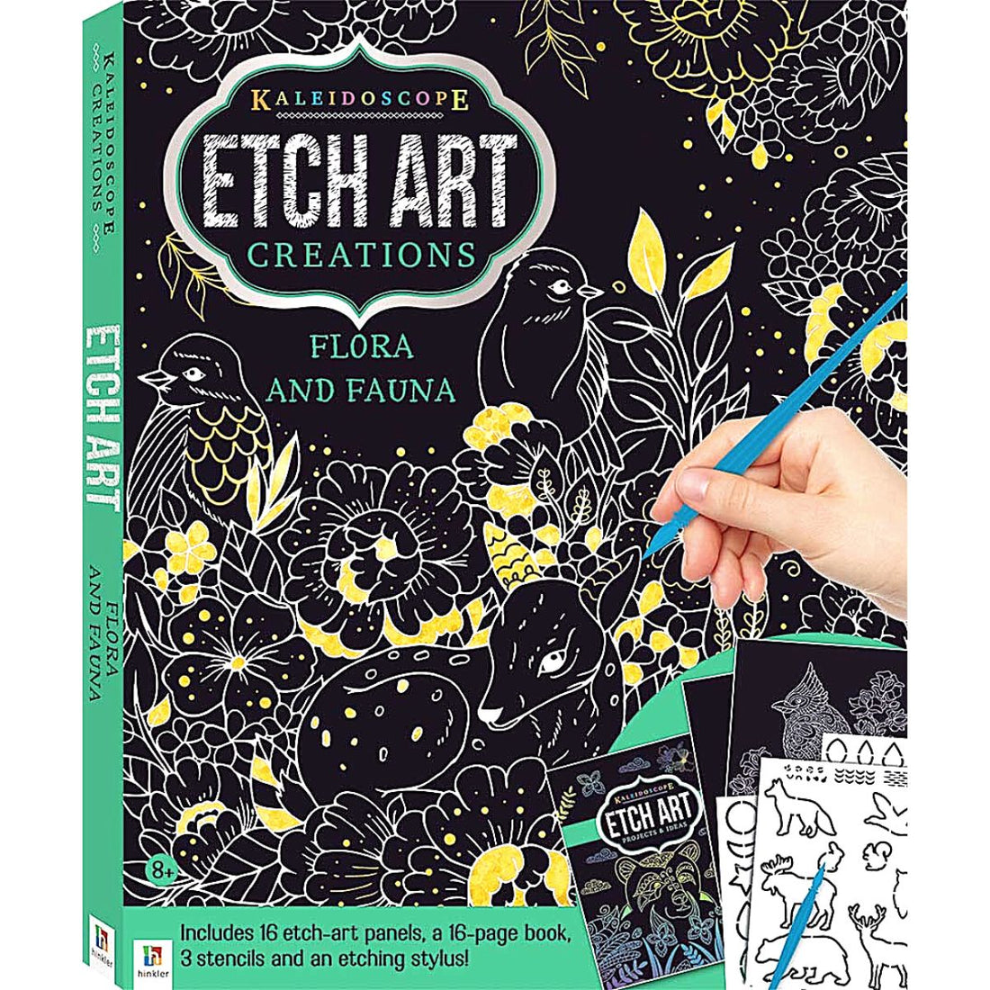 etch art creation kit flora and fauna