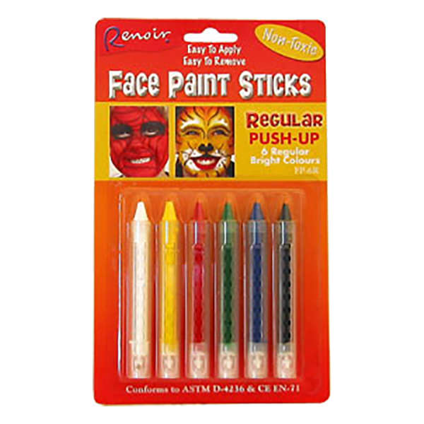 Face Paint Sticks Regular PK6