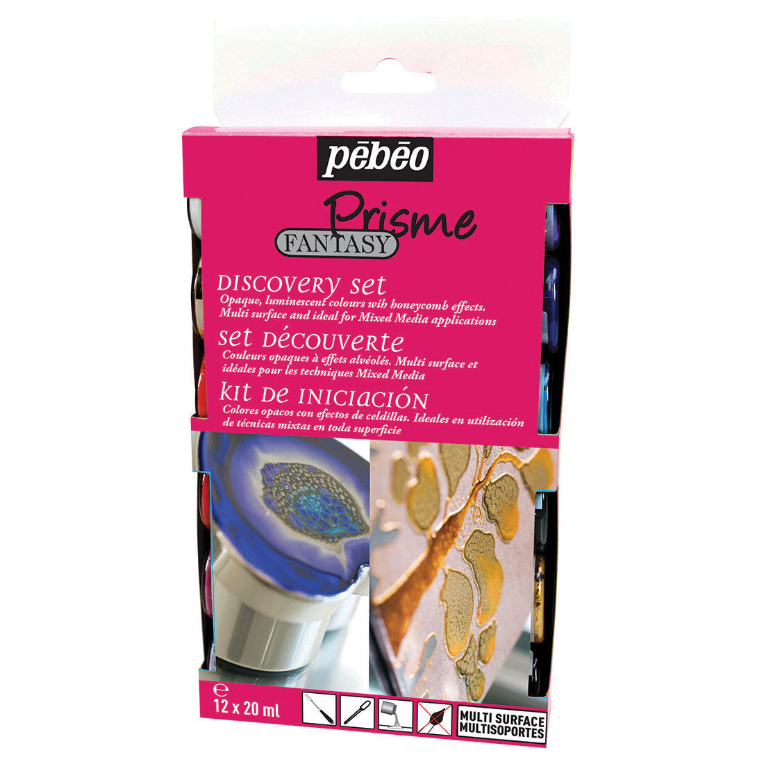 Pebeo Prisme Discovery Glass Paint Set 