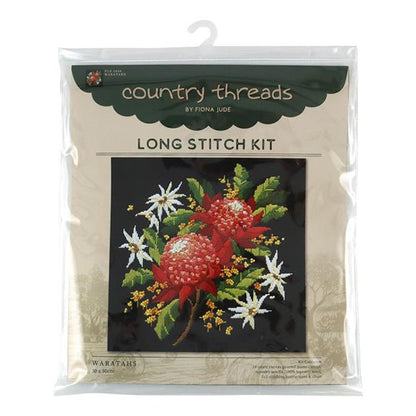 country threads long stitch kit waratahs