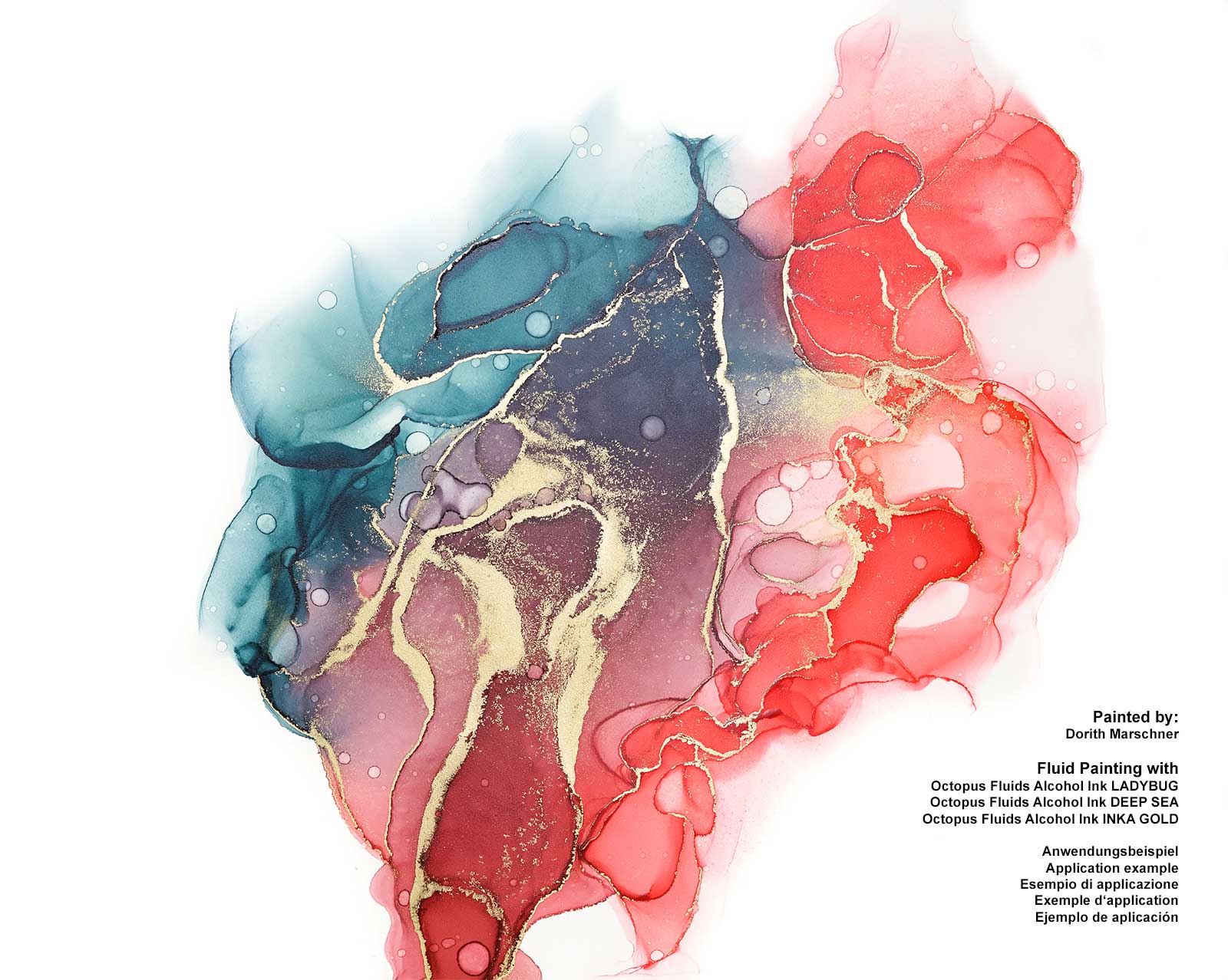 fluids alcohol ink inka gold 