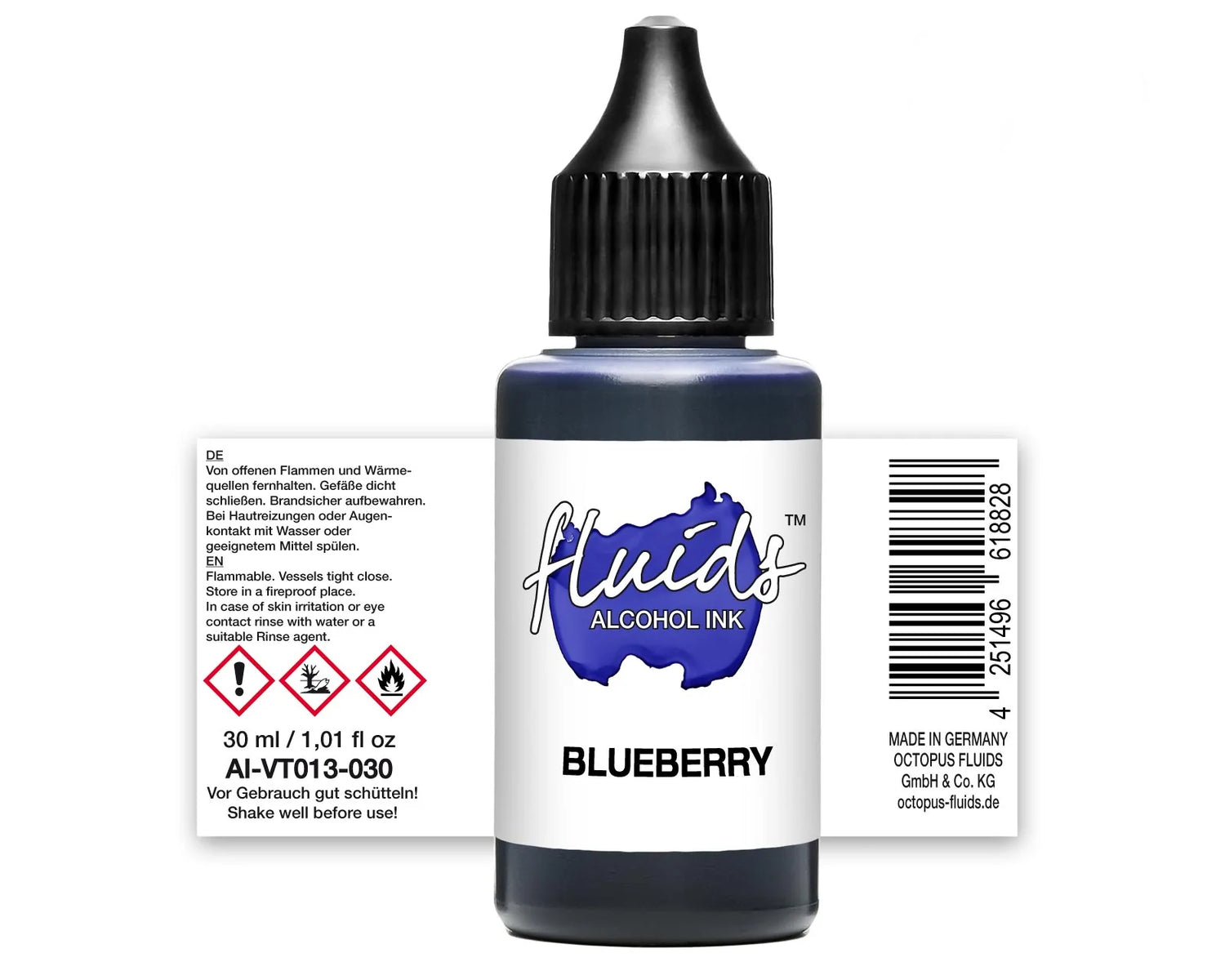 Fluids Alcohol Ink BLUEBERRY For Fluid Art and Resin