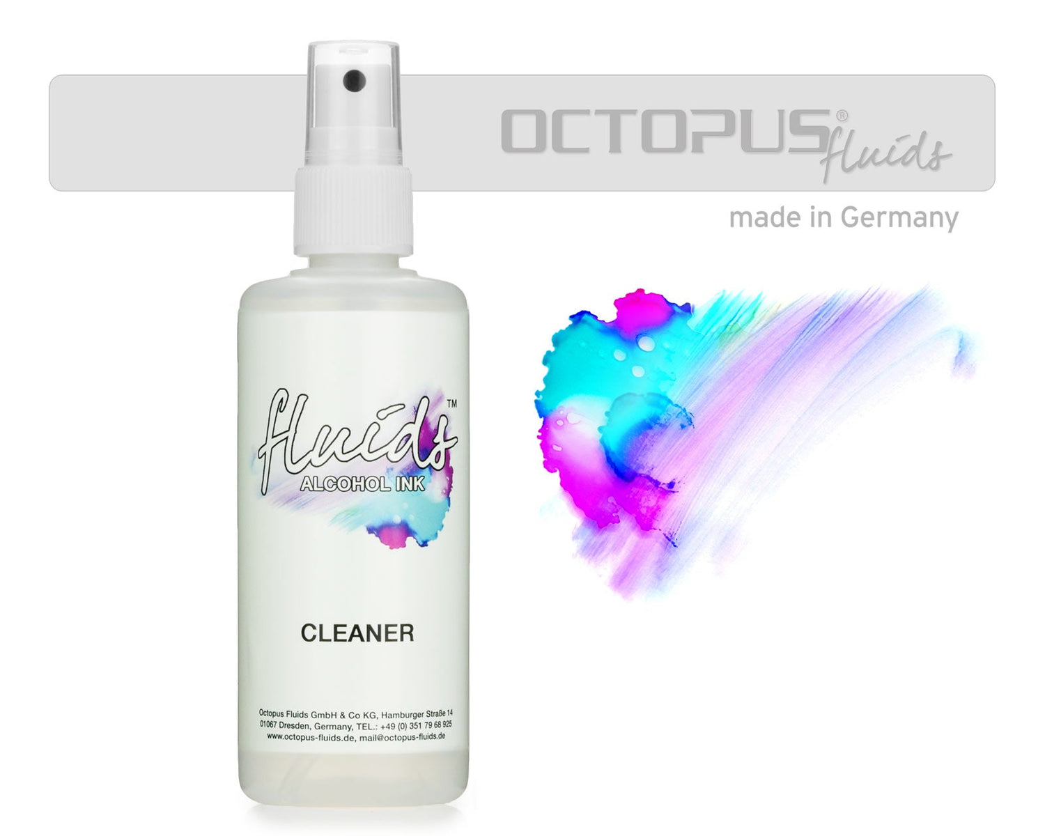 Octopus Fluids Alcohol Ink Cleaning Solution 100ml