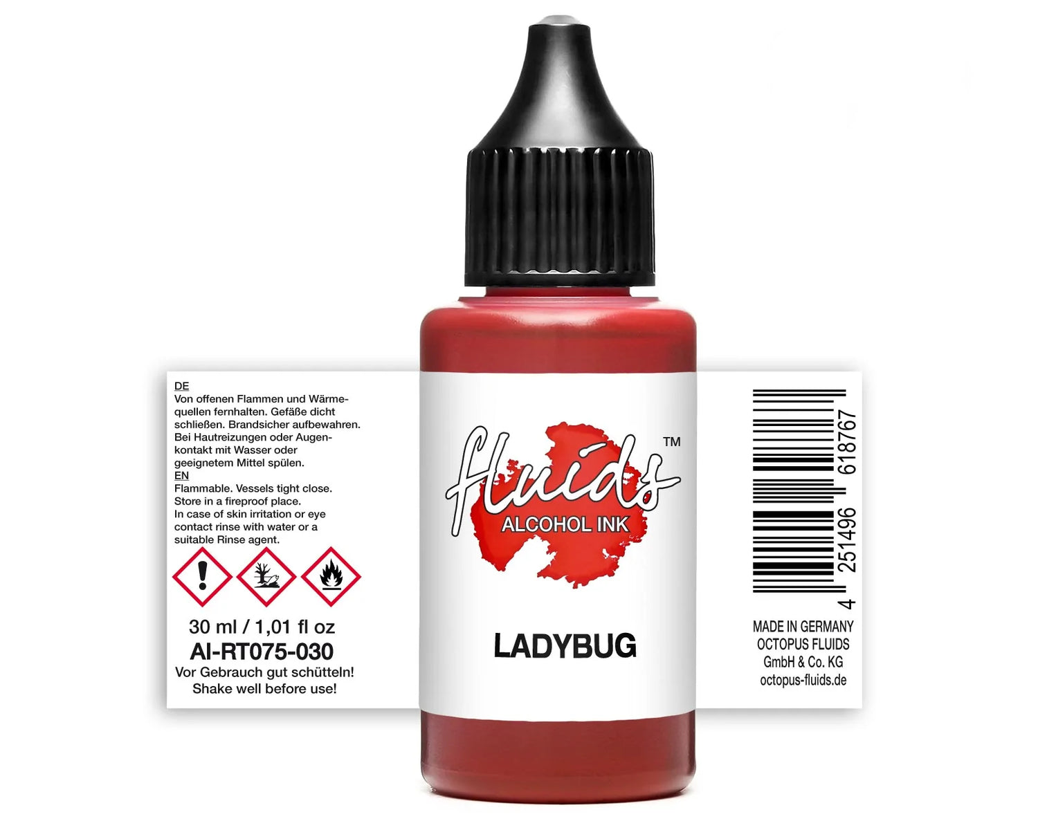 Fluids Alcohol Ink LADYBUG For Fluid Art and Resin