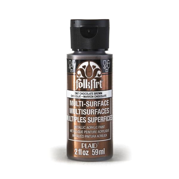 FolkArt Metallic Acrylic Paint - Chocolate Brown