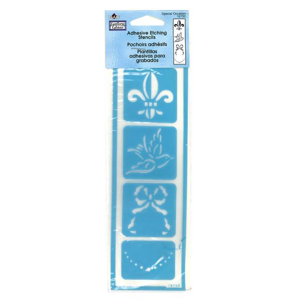 Plaid Gallery Glass Etching Stencil Adhesive - Special Occassion