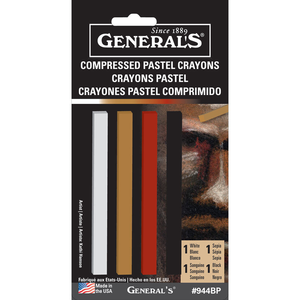 Generals Compressed Charcoal Set Assorted