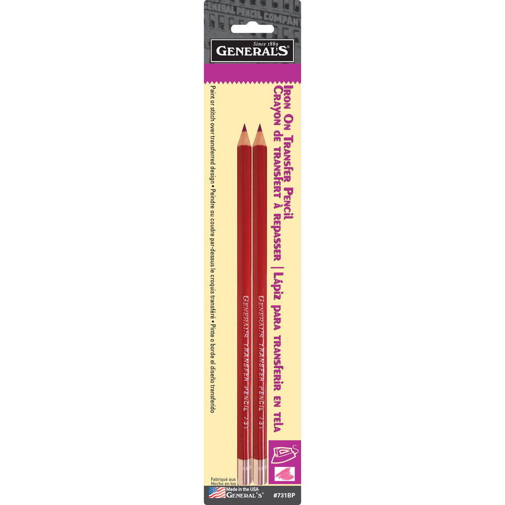 Generals Iron On Transfer Pencil Set of 2 