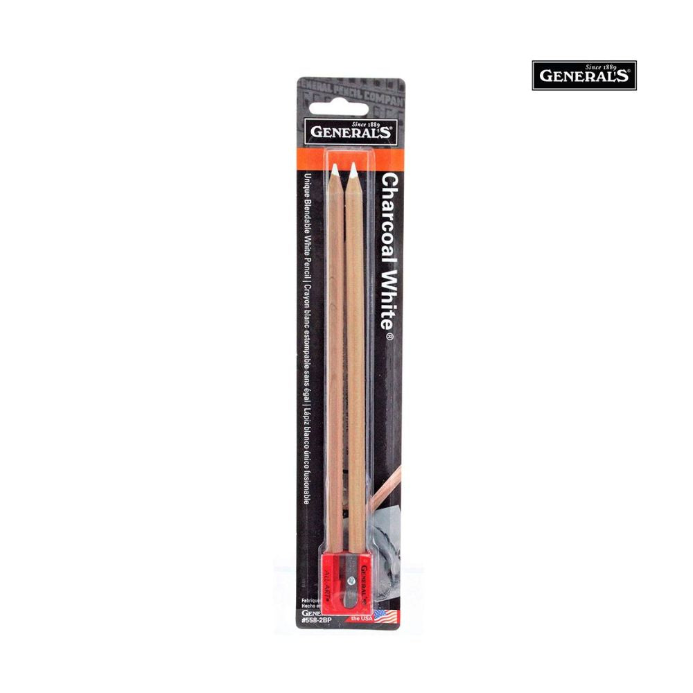 white charcoal pencil, pack of 2
