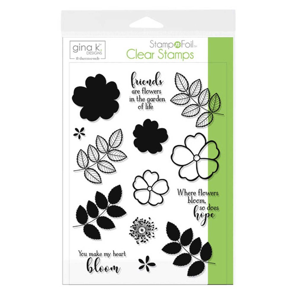 gina k stampnfoil kit where flowers bloom