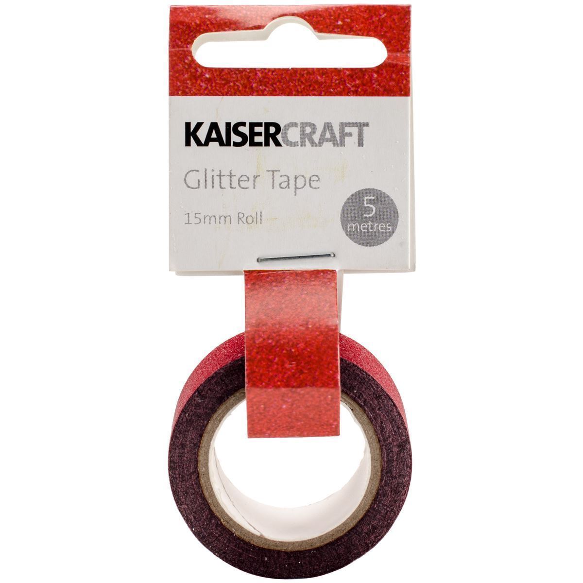glitter decorative tape red