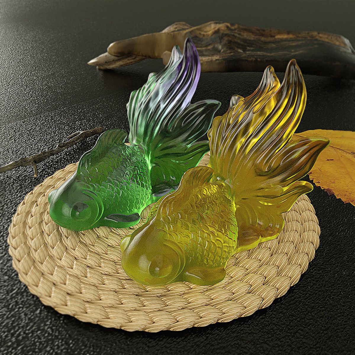 Large Gold Fish Resin Silicone Mold