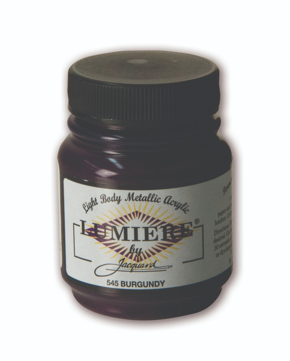 Jacquard Lumiere Acrylic Paint Burgundy