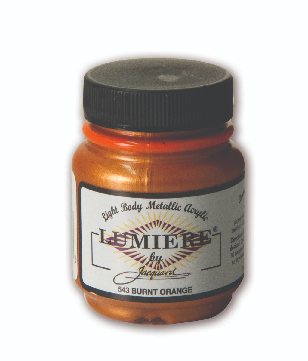 JACQUARD LUMIERE - 543 70ml BURNT ORANGE Acrylic Paint