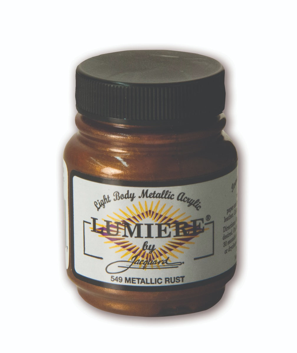 Jacquard Lumiere Acrylic Paint Metallic Rust