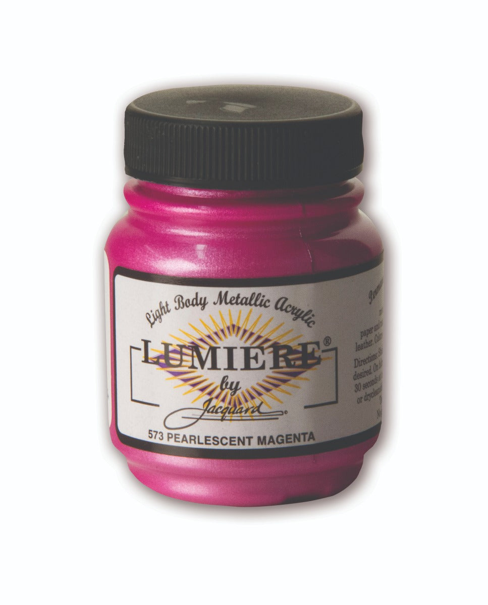 JACQUARD LUMIERE - 573 70ml PEARLESCENT MAGENTA Acrylic Paint