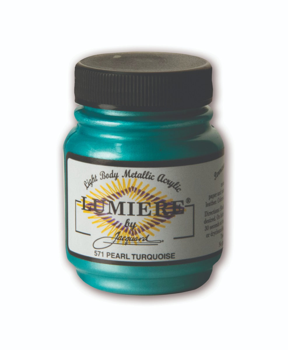 JACQUARD LUMIERE - 571 70ml PEARLESCENT TURQUOISE Acrylic Paint