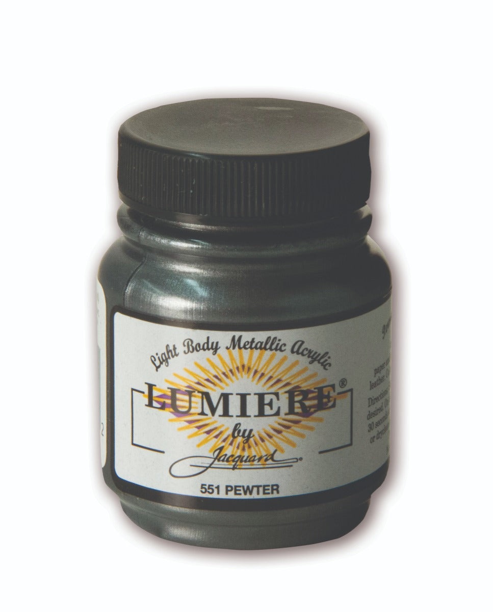 JACQUARD LUMIERE - 551 70ml PEWTER Acrylic Paint