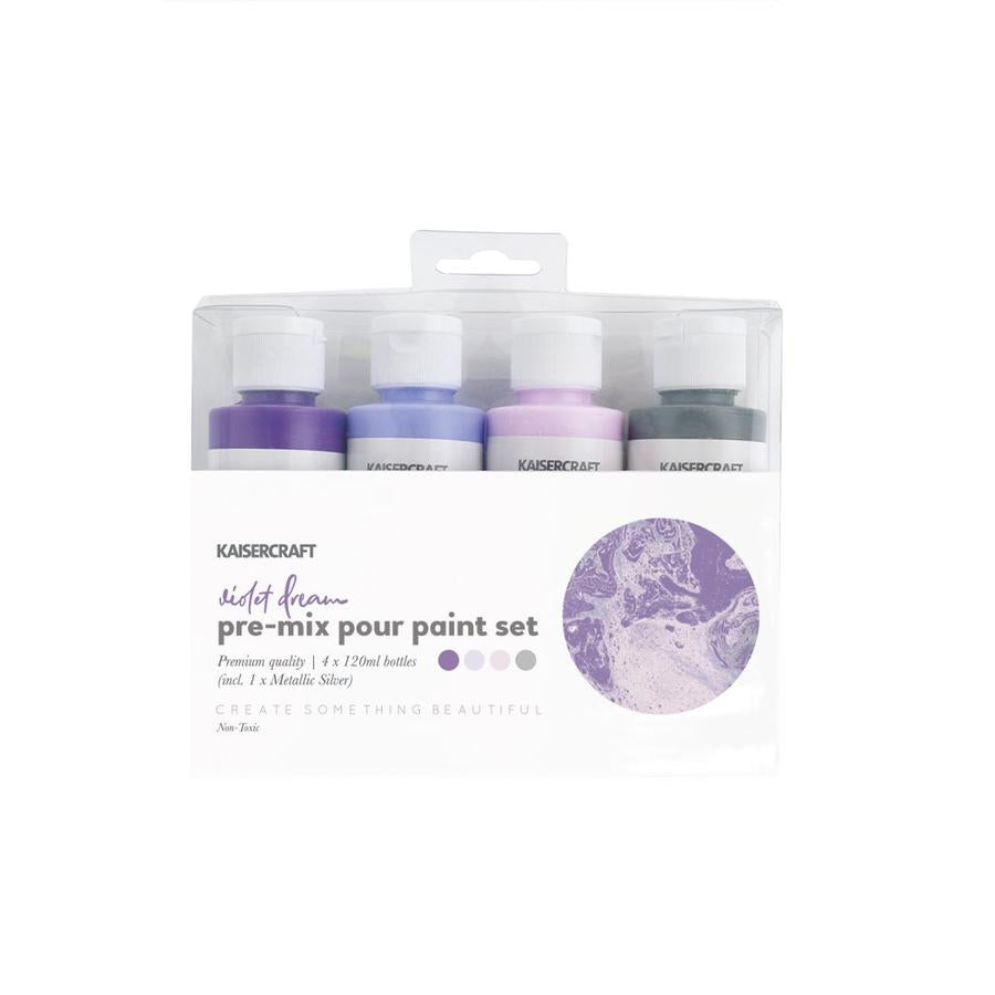 Kaisercraft Pouring Paint Set - Violet Dream