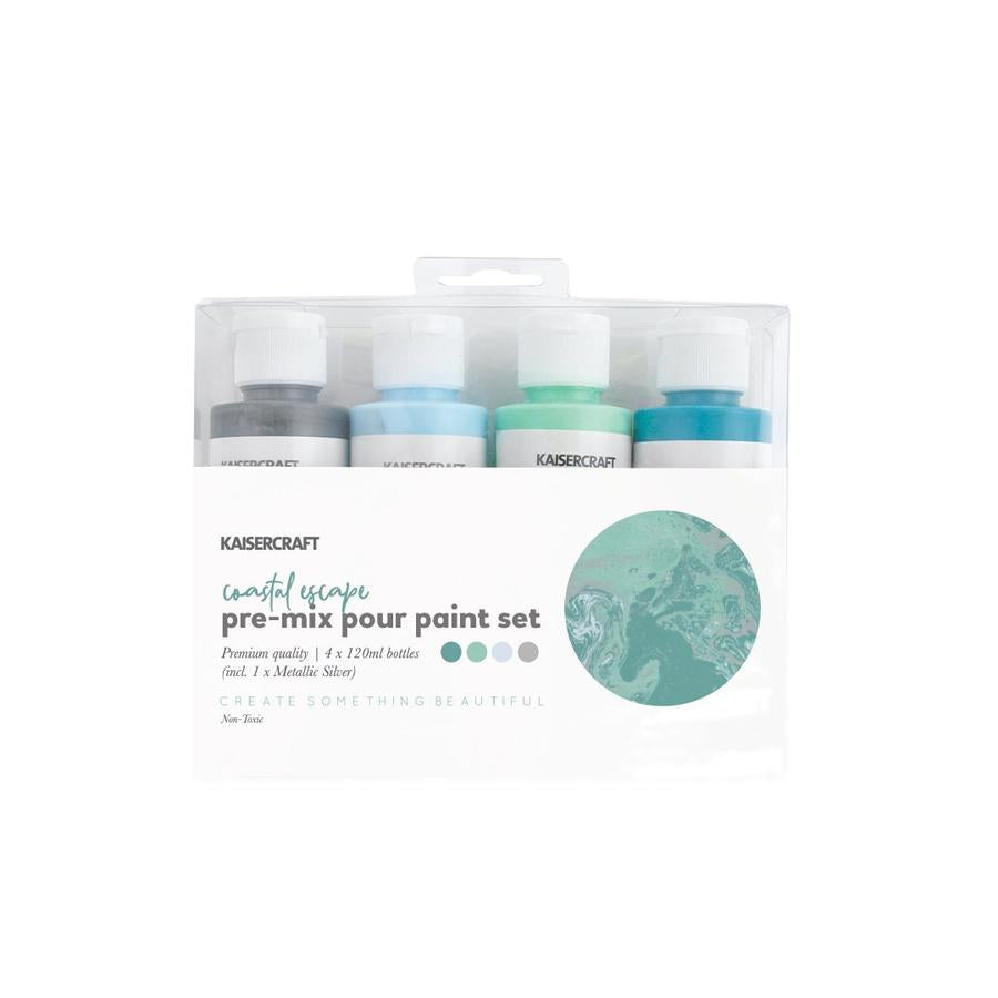 Kaisercraft Pre Mixed Pouring Paint Set - Coastal Escape