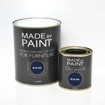 made by paint chalk paint blue ink