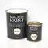 made by paint chalk and clay paint parchment