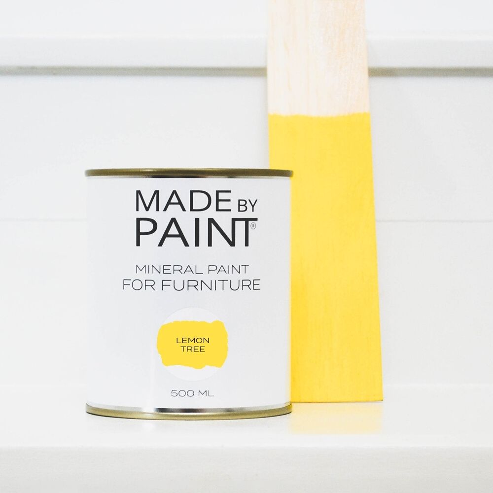 yellow mineral paint