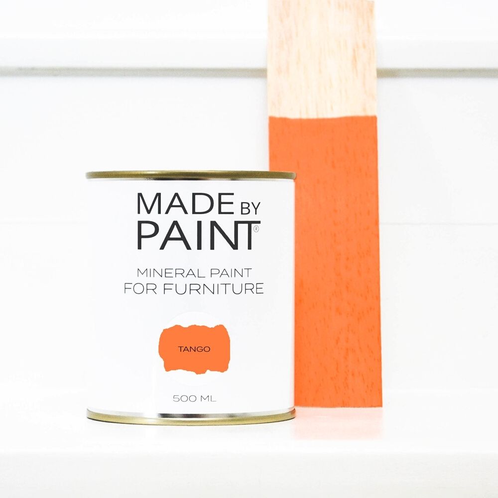 orange furniture paint