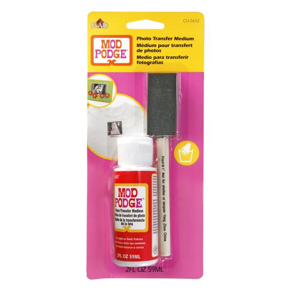 Mod Podge Photo Transfer Medium 2oz With Brush