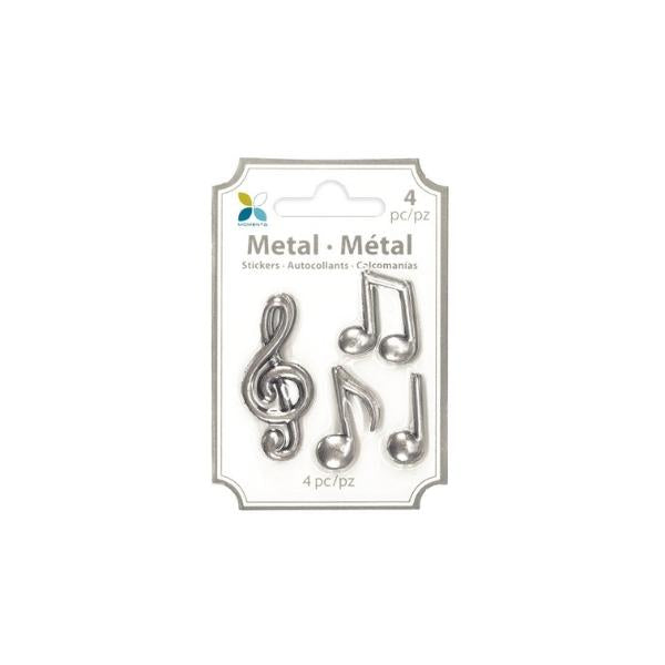 Momenta Metal Stickers, Embellishments - Musical Notes