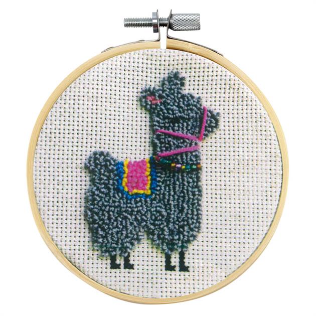 punch needle kit llama