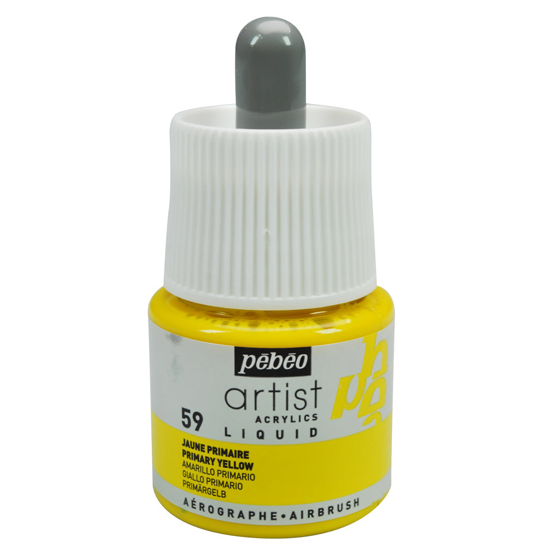 Pebeo Artist Acrylics Liquid Ink 45ml - Primary Yellow
