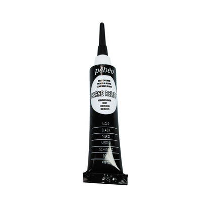 pebeo vitrail cerne outliner paint, black