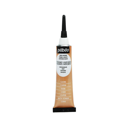 pebeo vitrail cerne outliner paint copper for ceramic and glass 