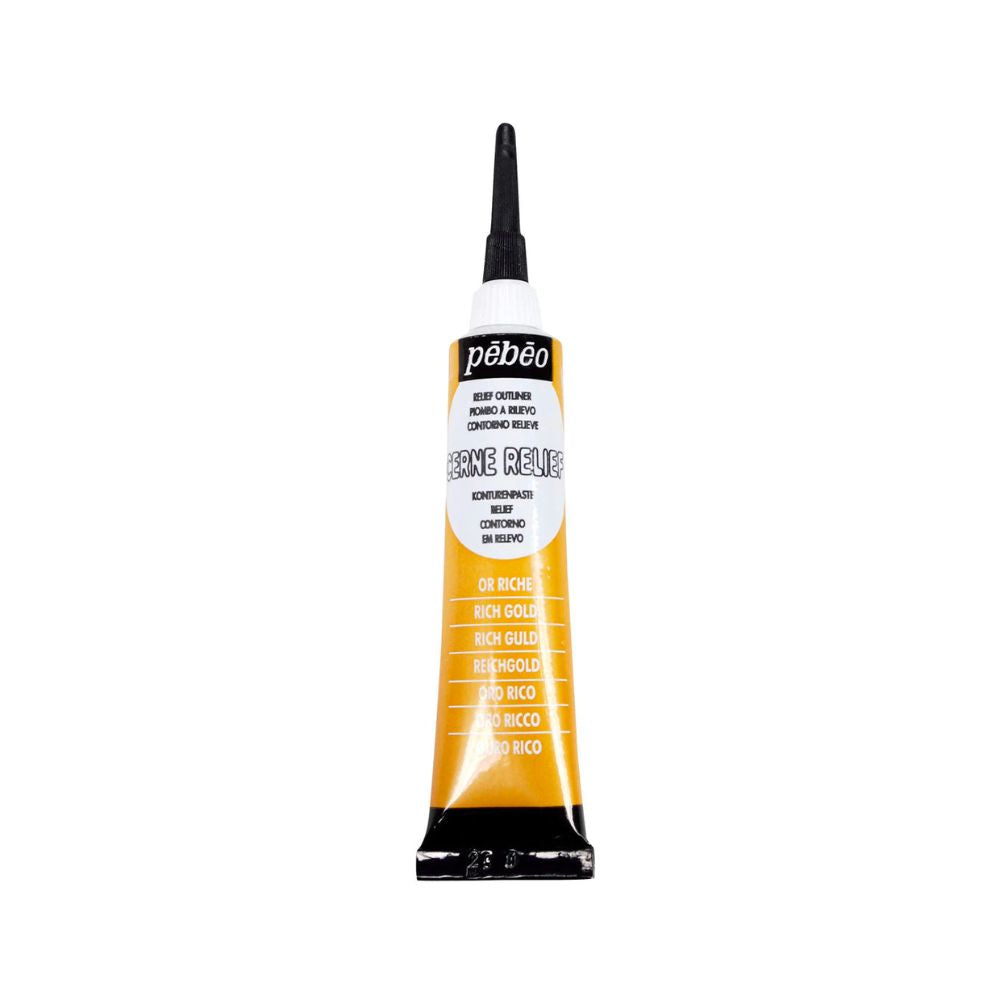 liquid lead paint rich gold for stain glass