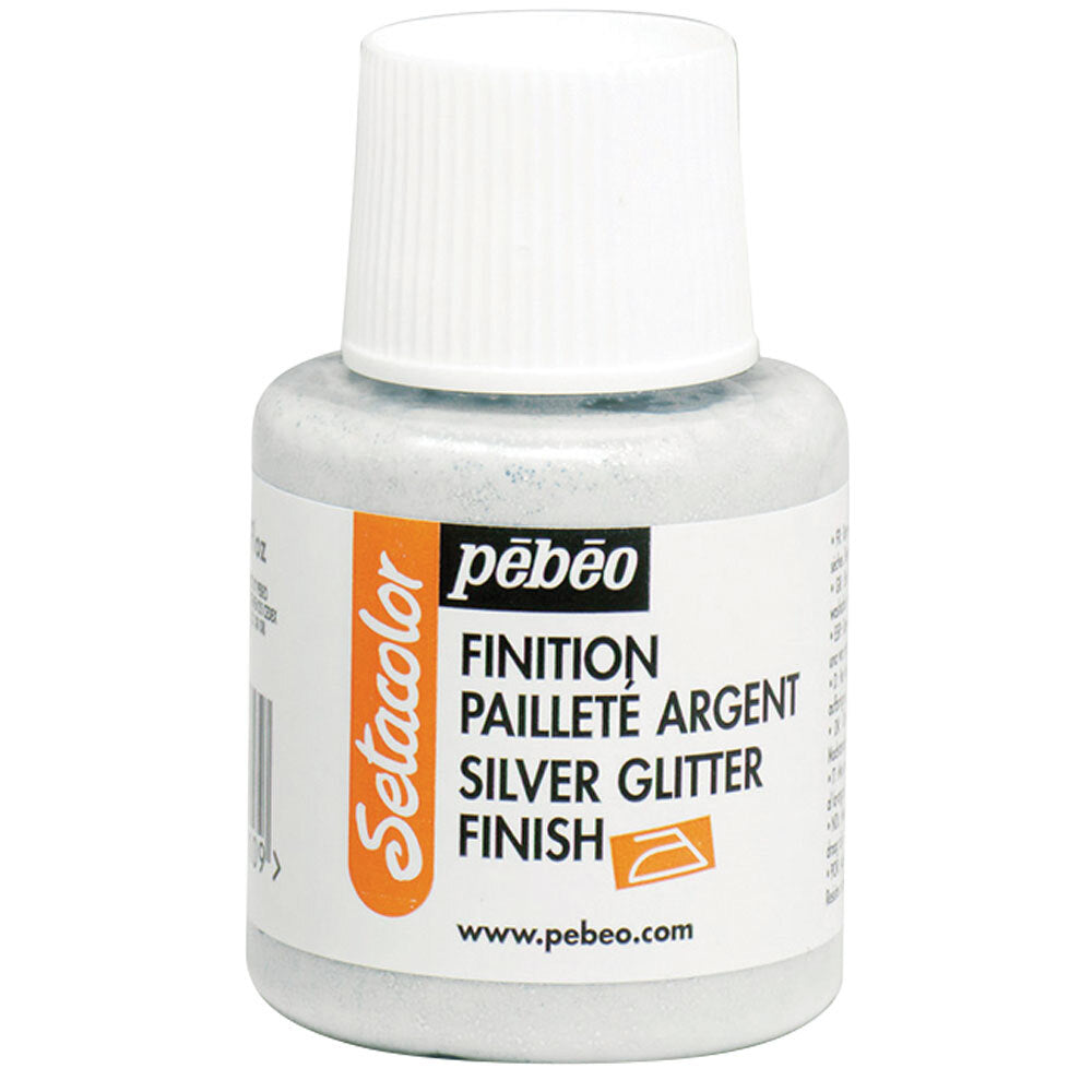 Pebeo Setacolor Finishing Silver Glitter 110ml