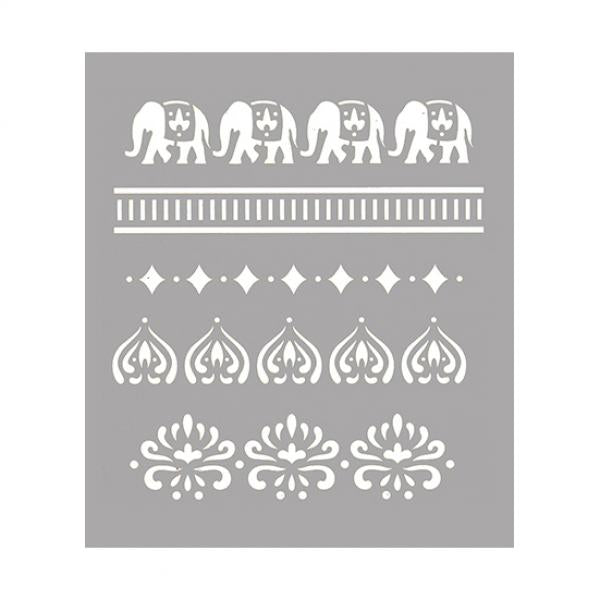 PLAID Folk Art HMC LASER STENCIL 8.5" x 9.5" - ALI BABA