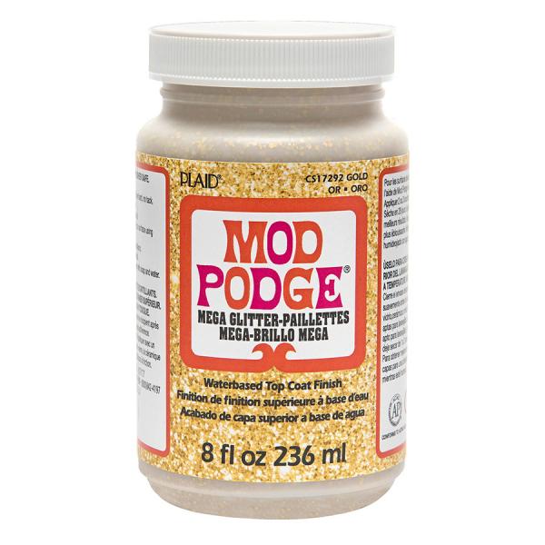 Plaid Mod Podge Mega Glitter Gold 8oz