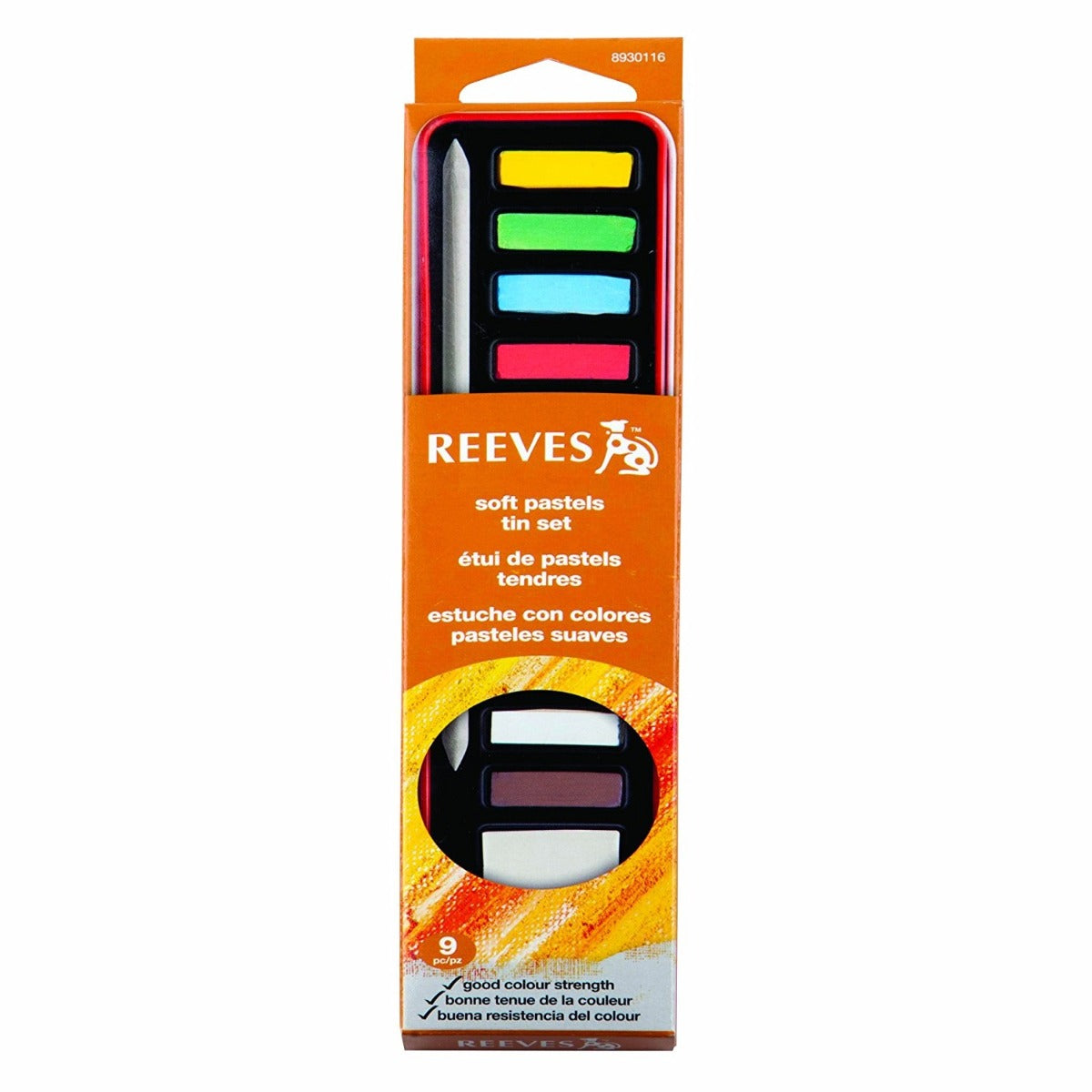 Reeves Soft Pastel Tin Set of 9