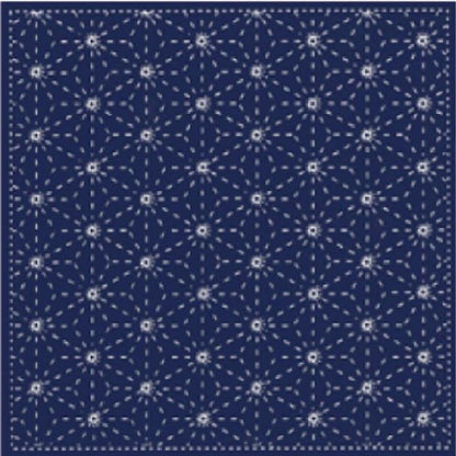 japanese navy embroidery cloth galxy