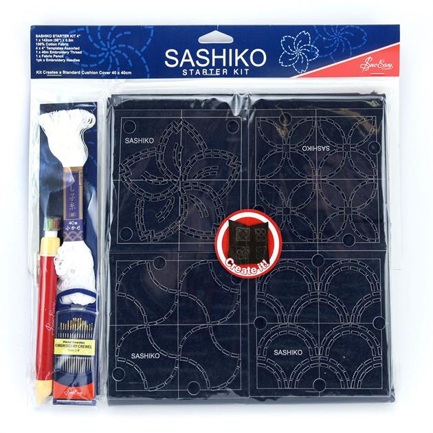 sashiko stitch starter kit by sew easy
