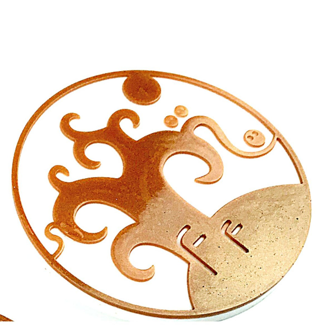 Round Silicone Coaster Mold For Resin Art, Tree Design