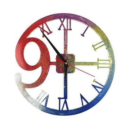 Wall Clock Silicone Resin Mold With Movement Mechanism